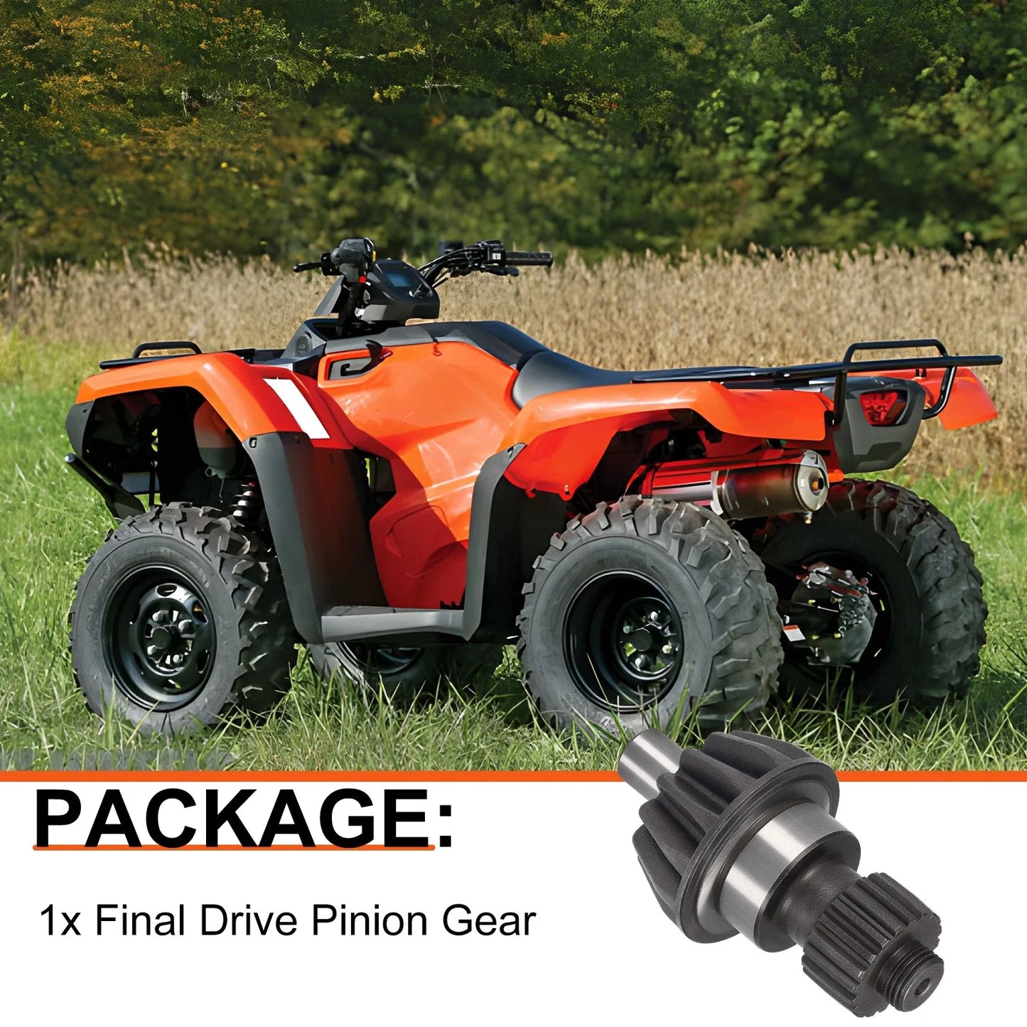 Final Drive Pinion Gear for Honda Foreman 500 TRX500 (2012–2019)