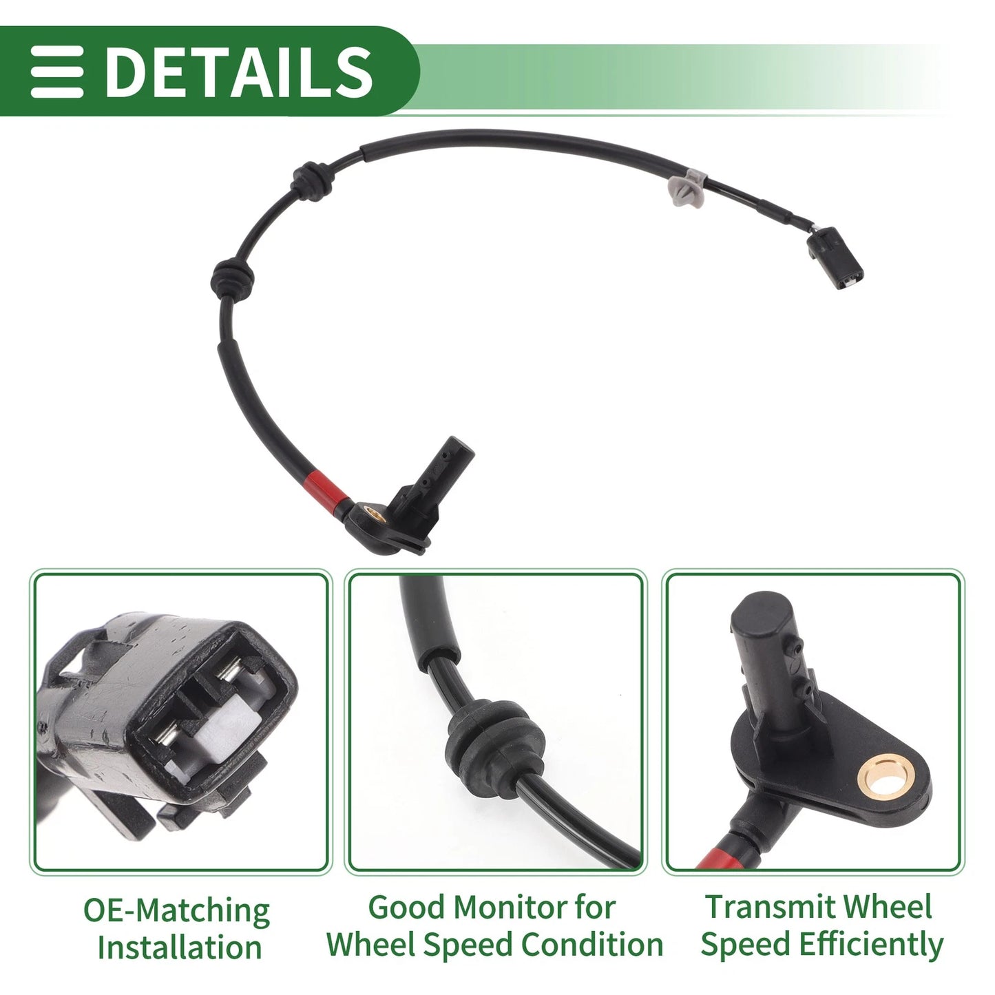 ABS Wheel Speed Sensor No. 599303T000 for Kia K900 (2015–2017) Rear Right