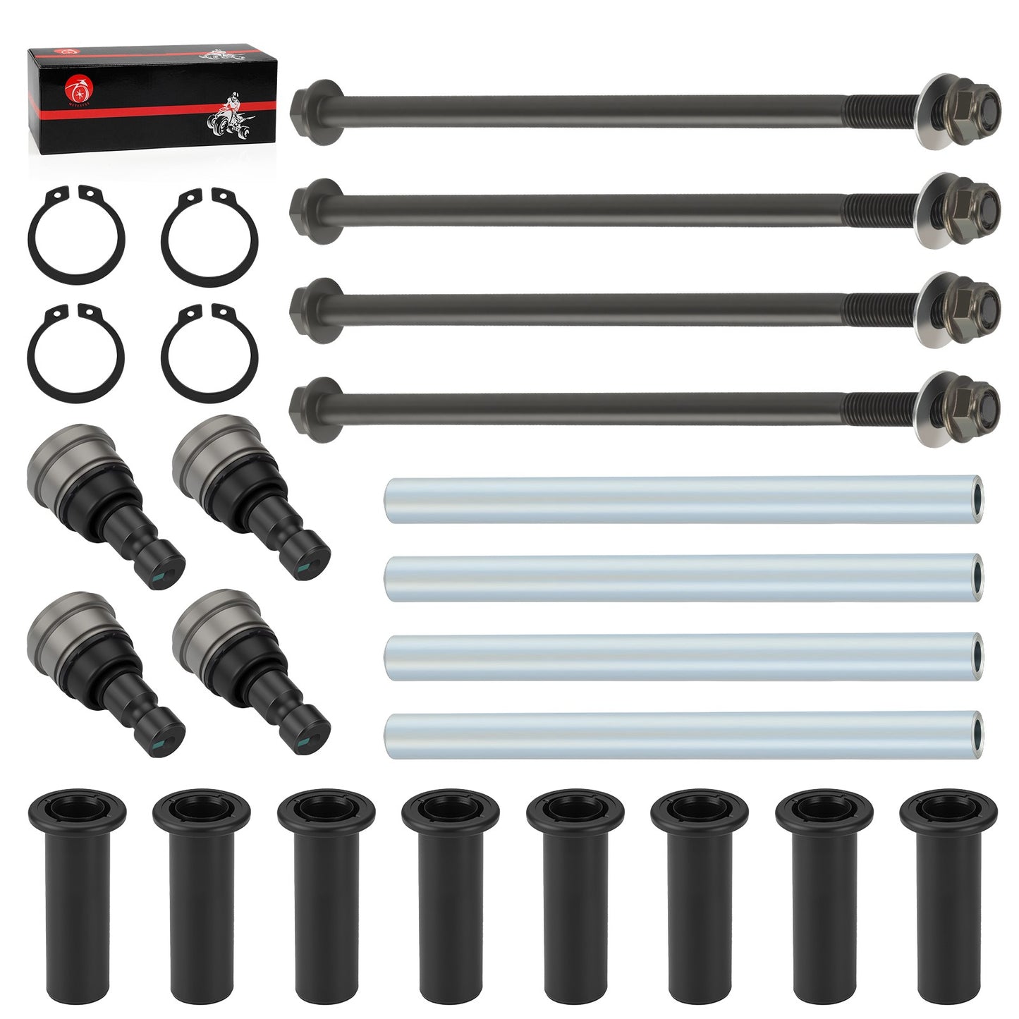 Front Upper A Arm Pivot Bushing & Ball Joint Kit for Polaris RZR 570 (2012–2022)