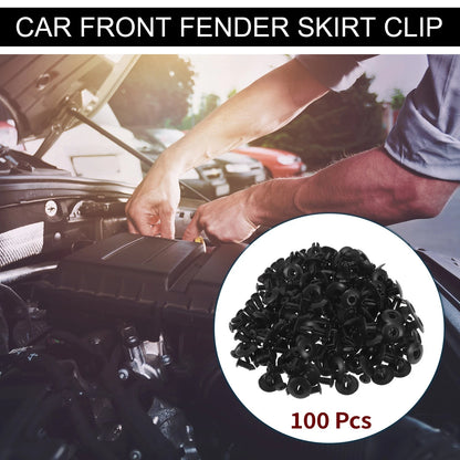 100 Pcs Front Fender Skirt Clip for Kia Soul (2010–2019) & Kia Spectra
