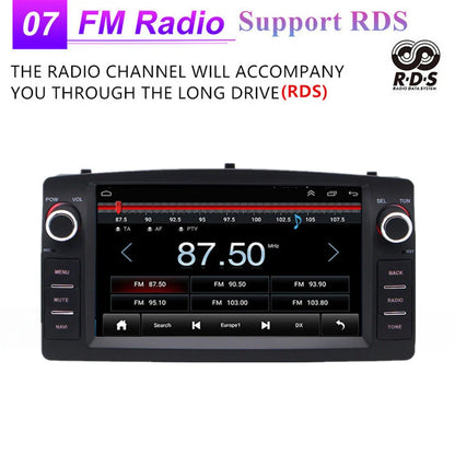 7'' Android Car Stereo Radio Head Unit for Toyota Corolla (2003-2008)