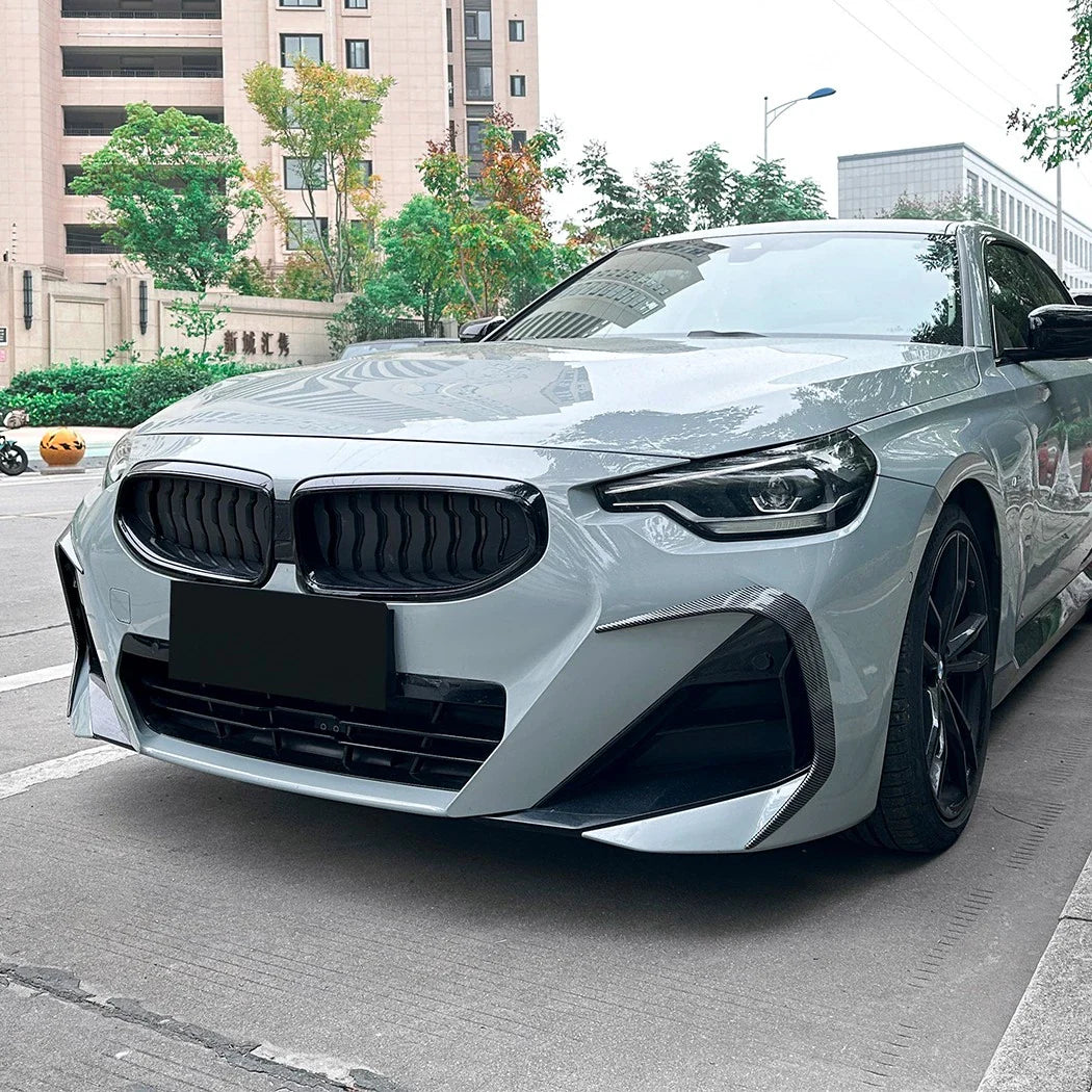 Front Bumper Canards Splitter for BMW 2-Series Coupe G42 M-Sport (2022–2025)