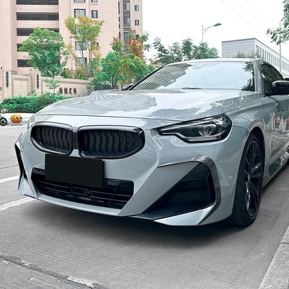 Front Bumper Canards Splitter for BMW 2-Series Coupe G42 M-Sport (2022–2025)