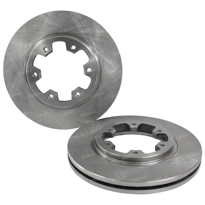 2 Front Disc Brake Rotors for Terrano II R20 (1997–2000) 4X4