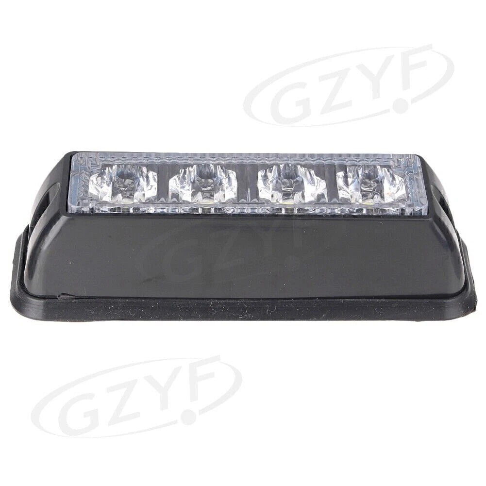 Set of 4 LED Strobe Flash Lights for Universal Car SUV Truck (DC 12V)