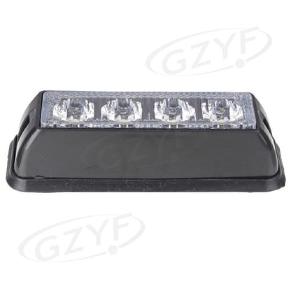 Set of 4 LED Strobe Flash Lights for Universal Car SUV Truck (DC 12V)