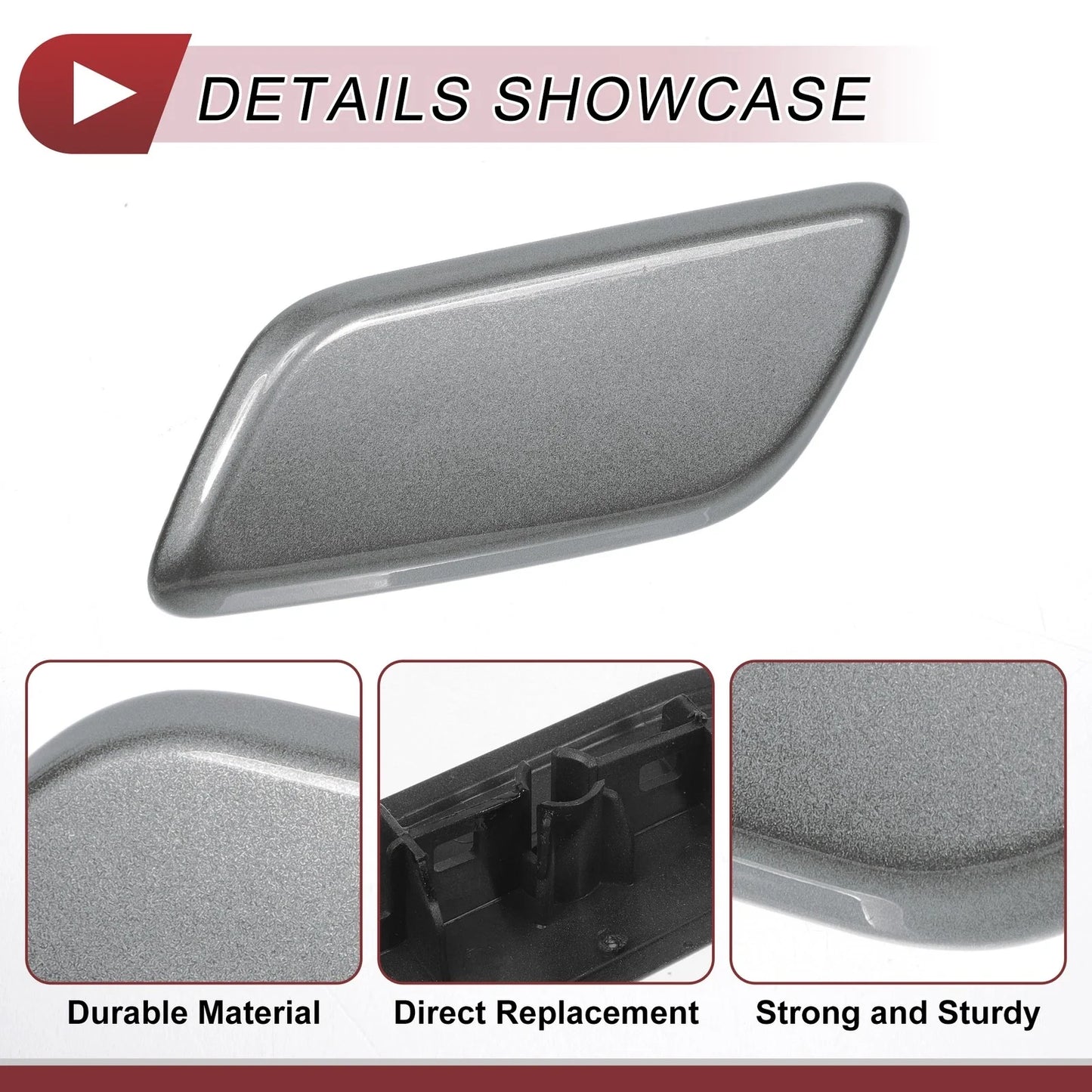 Front Left Washer Nozzle Cover for Lexus LX570 (2013-2015) - Grey 1 x Cap