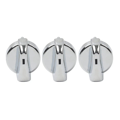 3 x Chrome A/C Heater Control Knob for Peterbilt 330 335 357 367 375 378 379 384