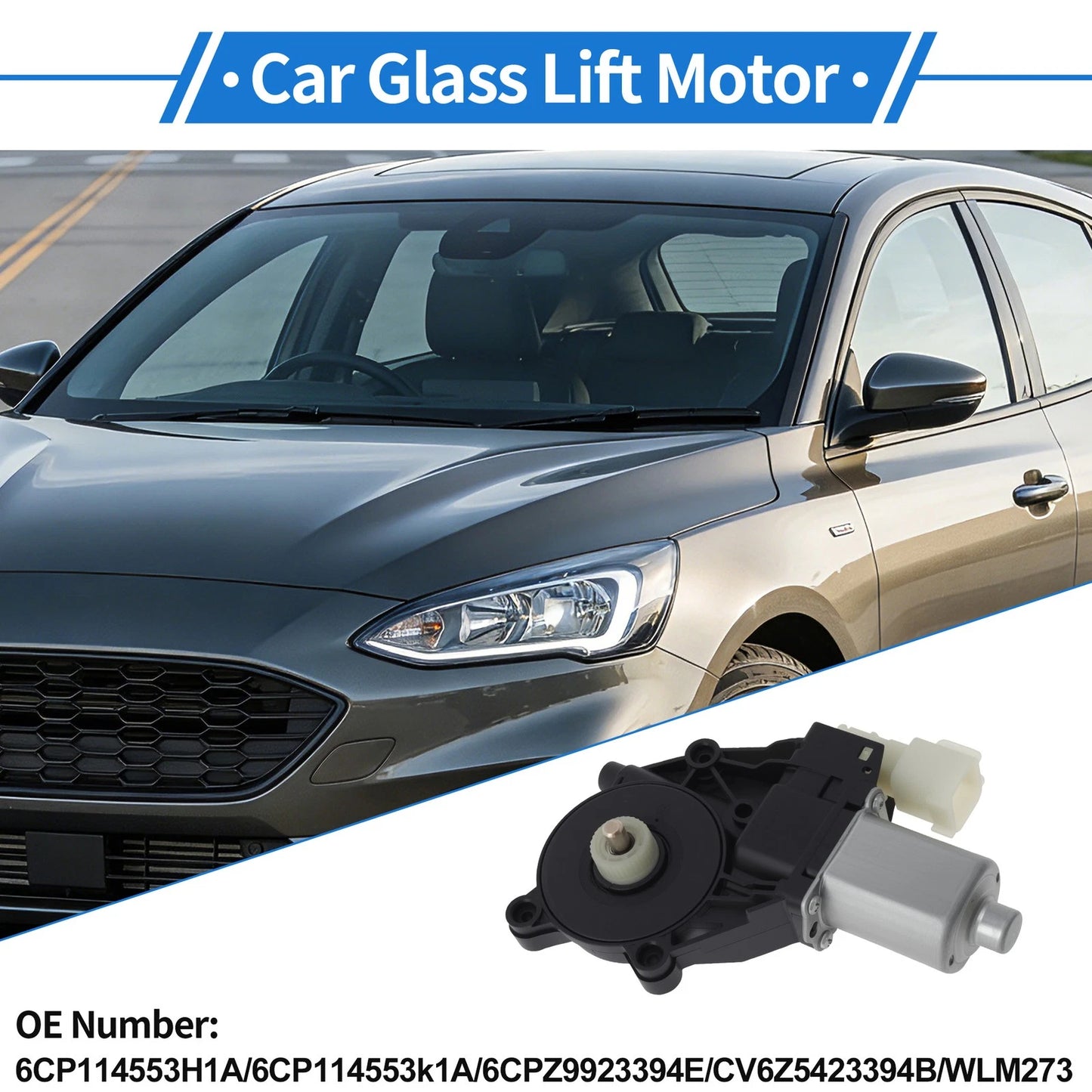 6CP114553H1A Power Window Regulator Lift Motor for Ford Focus (2012–2018)