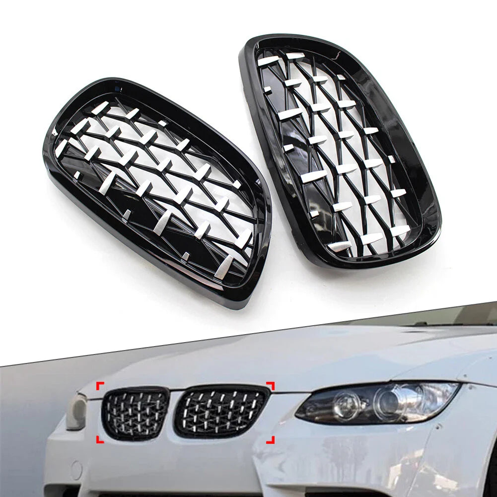 Diamond Front Kidney Grille for BMW 3 Series E92 E93 (2006-2010)