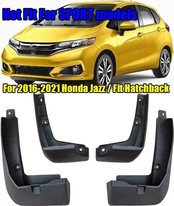 2 x Splash Guards Mud Flaps for Honda Jazz / Fit Hatchback (2016-2021)
