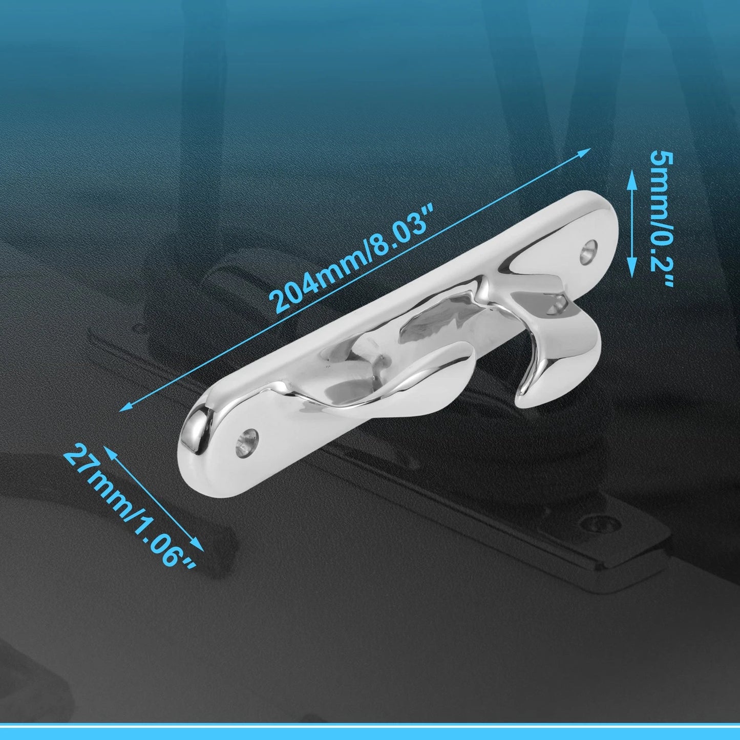 Boat Bow Chock for Right Side (316 Stainless Steel, 204 mm)