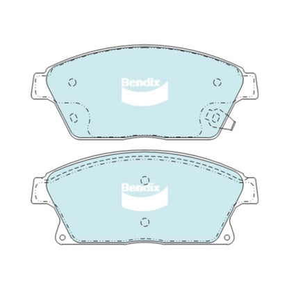 Set of 4 Front Disc Brake Pads for Chevrolet Cruze (2009–2016)