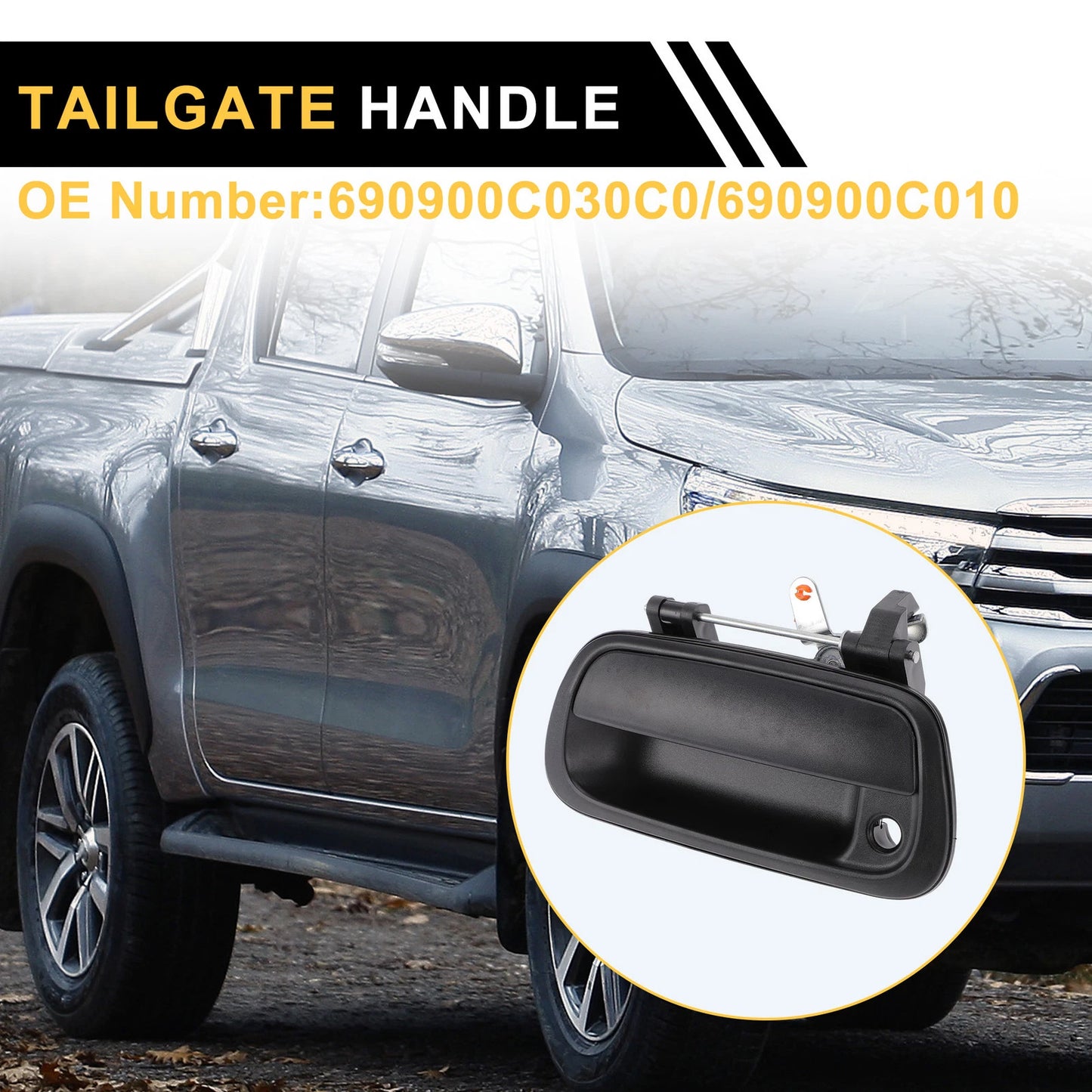 Liftgate Latch Tailgate Handle for Toyota Tundra (No. 690900C030C0/690900C010)