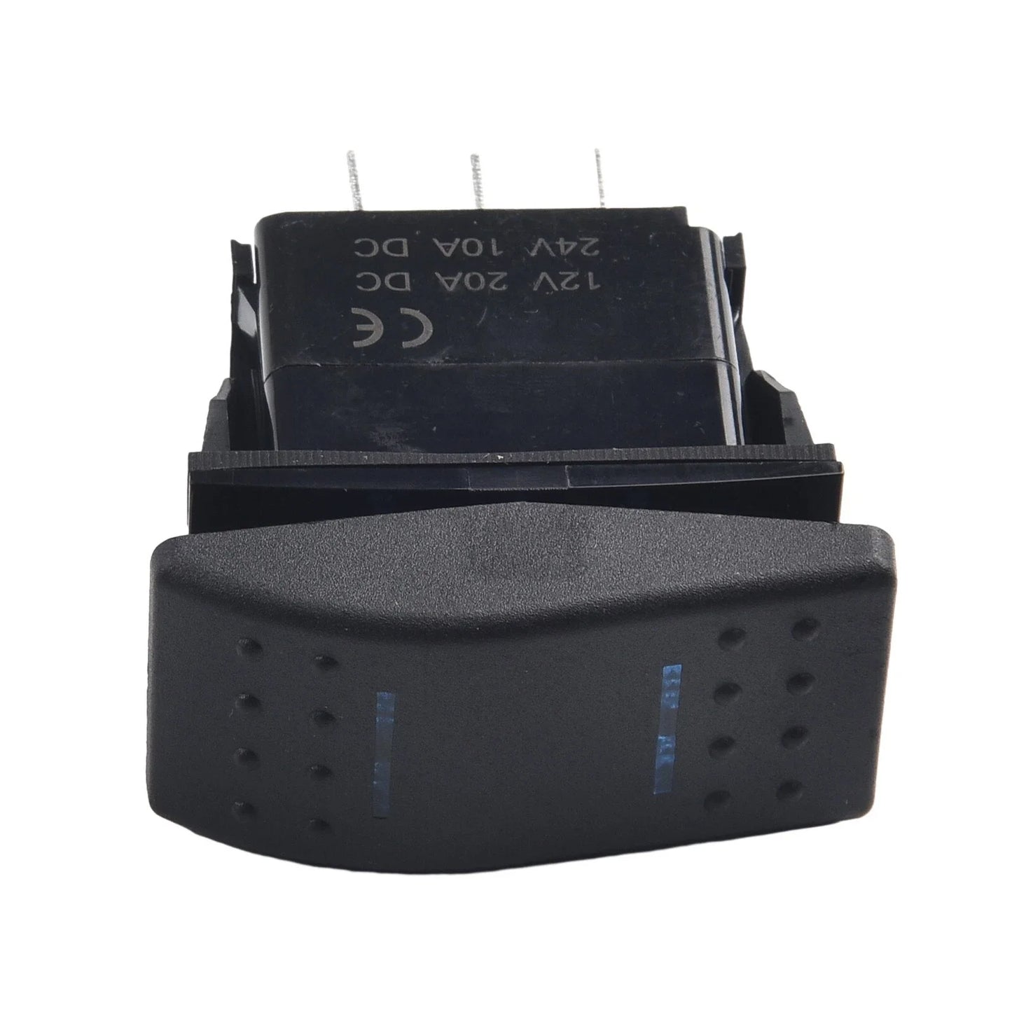 Rocker Switch / 12V/20A 24V/10A / 4952.524mm Blue LED Light for DPDT