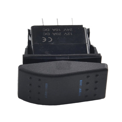 Rocker Switch / 12V/20A 24V/10A / 4952.524mm Blue LED Light for DPDT