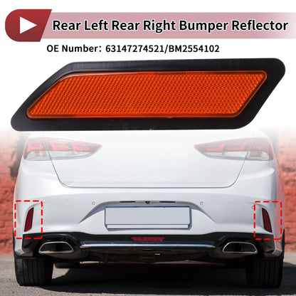 Driver Side 1 Pc Bumper Reflectors for BMW 320i (2013-2015)