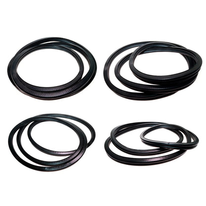 Set of 2 Weatherstrip Rubber Seals for Hyundai Excel X2 Sedan (1990–1994)