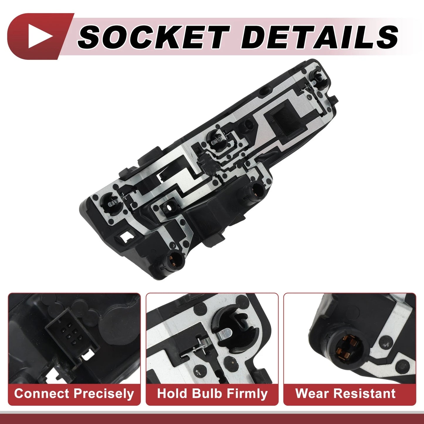 Left Tail Light Socket Wiring for Audi A1 (2010–2018) No. 8X0945093D/8X0945257A