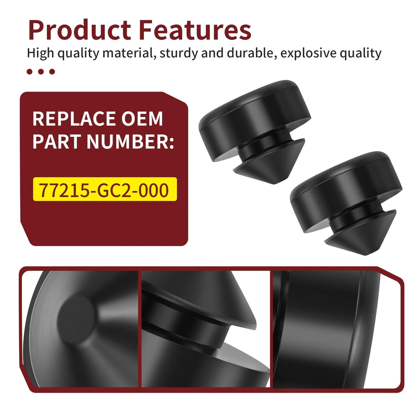 2 x Seat Rubber Cushion for Honda FourTrax TRX300X