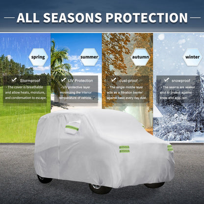 Waterproof Car Cover with Hook for Honda N-BOX (350x148x165cm)