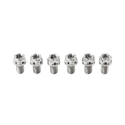 6 x M8x10mm Titanium Torx Head Flange Screws for Motorcycle Bike