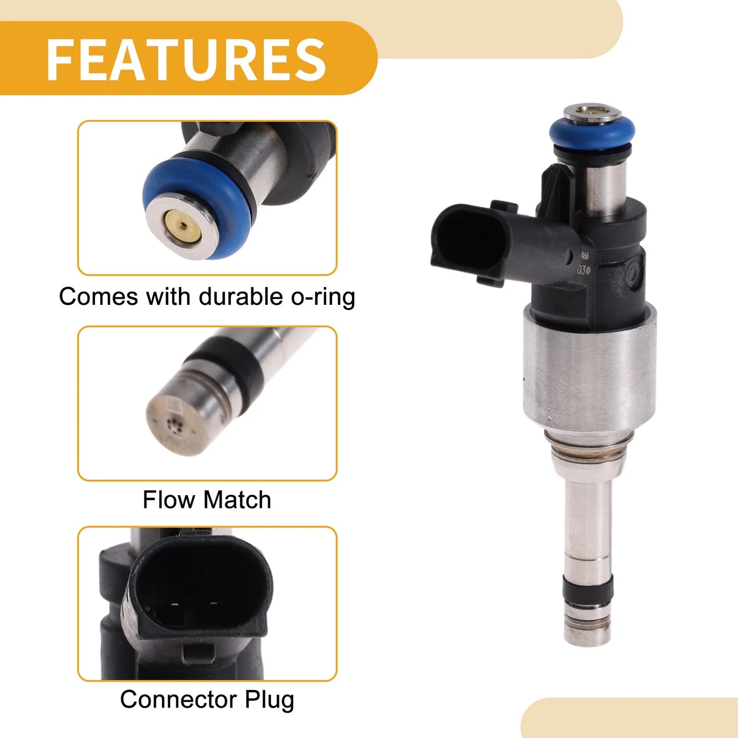 1 Pcs Fuel Injector No.35310-03HA0 for Hyundai Elantra Hybrid (2021–2025)