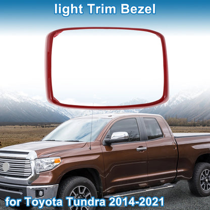 Rear Row Headlight Trim Bezel for Toyota Tundra (2014–2021) Red
