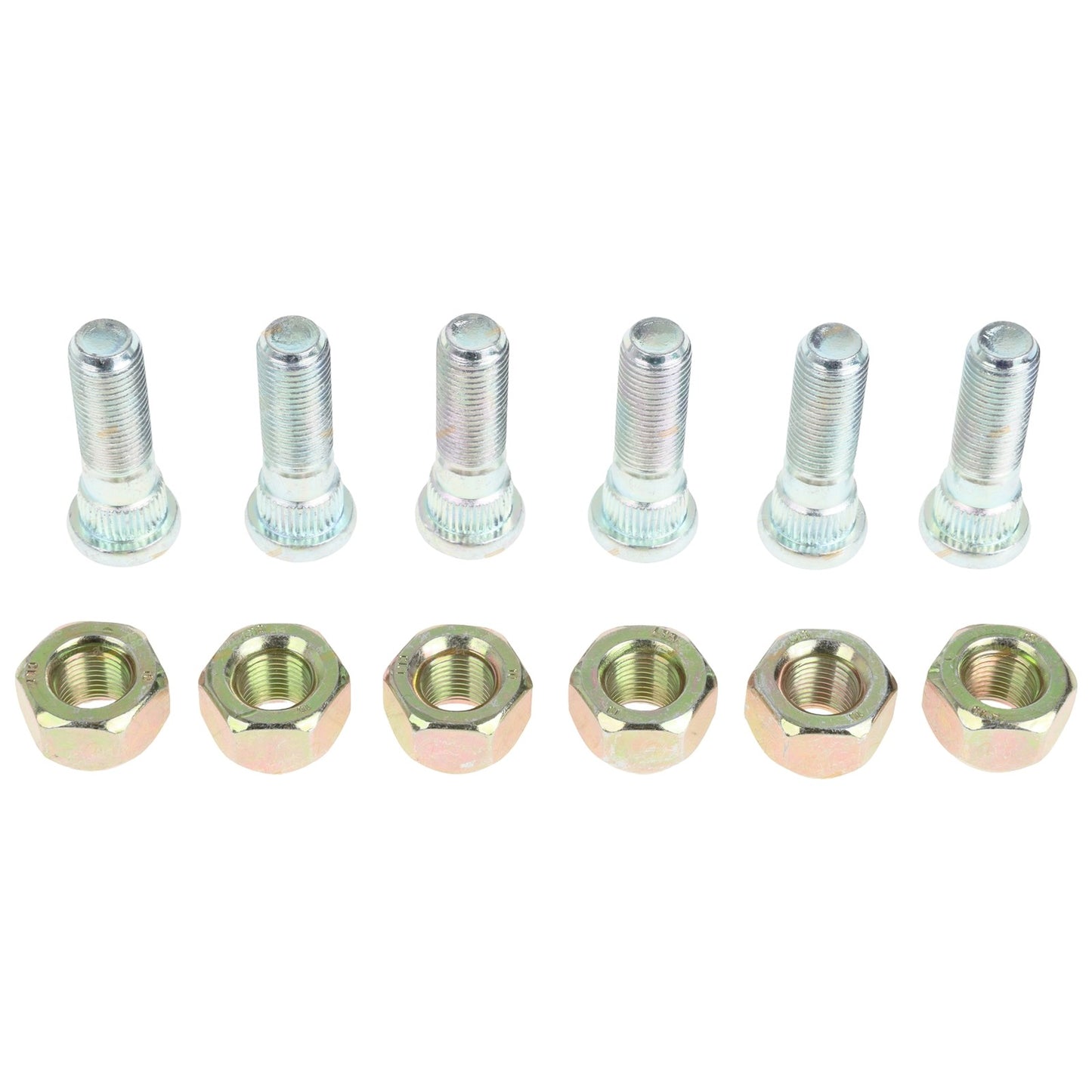 Set of 6 Rear Wheel Lug Studs and Nuts for Nissan Patrol GQ Y60 GU Y61