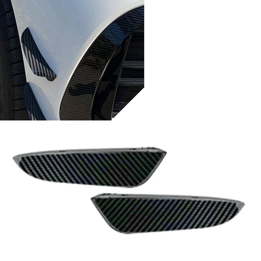 Carbon Fiber Bumper Side Lip Splitter Spoiler for Mercedes Benz C-Class (2022-2023)