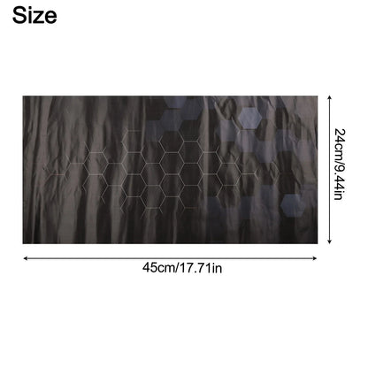 2x Car B Pillar Waterproof Decal for Honeycomb Style Vehicle Upgrade