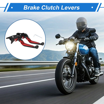 Adjustable Brake Clutch Levers for Yamaha YZF R1 (1999–2001) Black Red