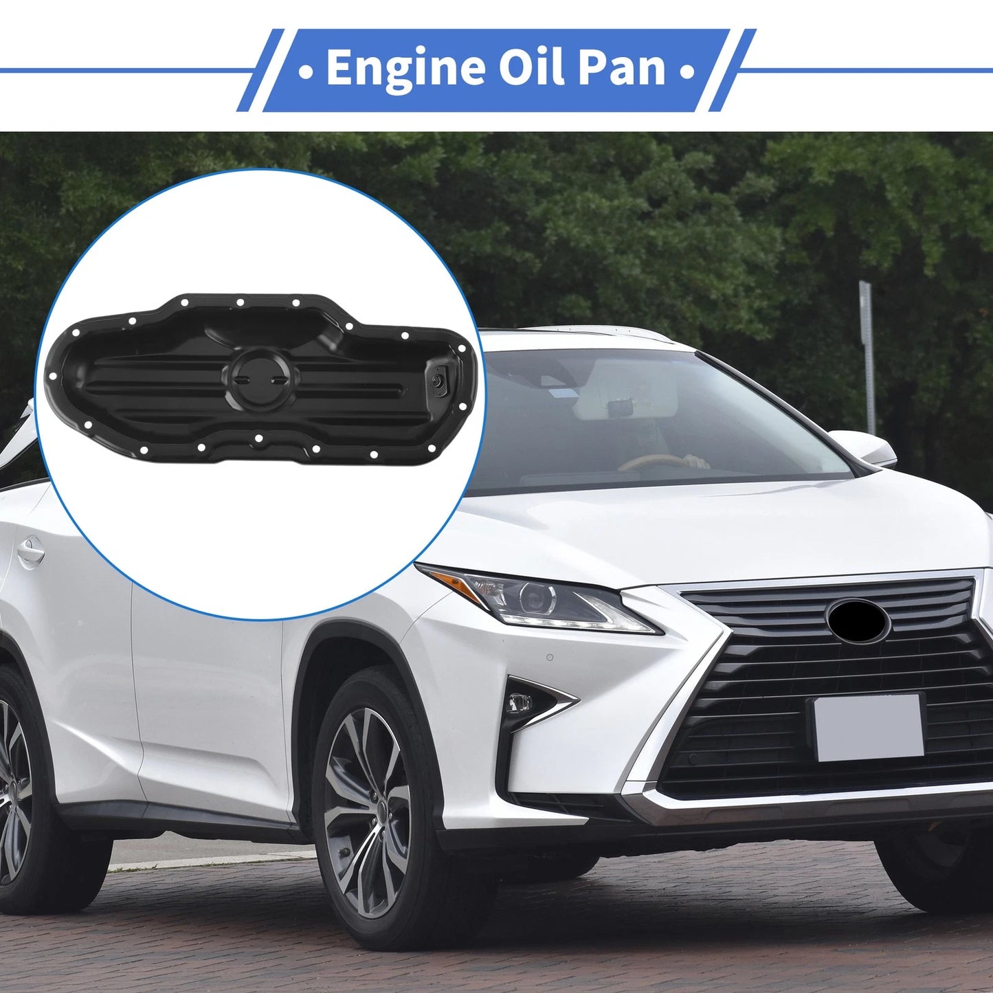 Engine Oil Pan for Lexus GS300 (2006) No.1210231030 Aluminum Alloy Black