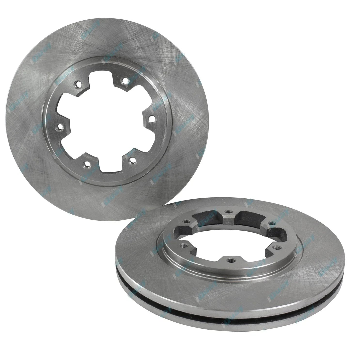 2 Front Disc Brake Rotors for Terrano II R20 Wagon 1997-00 4X4 Petrol + Diesel