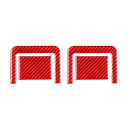 4Pcs Carbon Fiber Rear Seat Adjustment Panel Cover for Toyota Tundra (14-21)