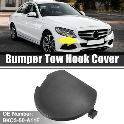 Tow Eye Hook Cover Cap for Mazda 3 Axela (2014–2016) Black 1pc