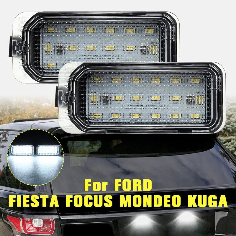 18SMD LED License Plate Light Lamp for Ford Fiesta JA8 (2008–2019)