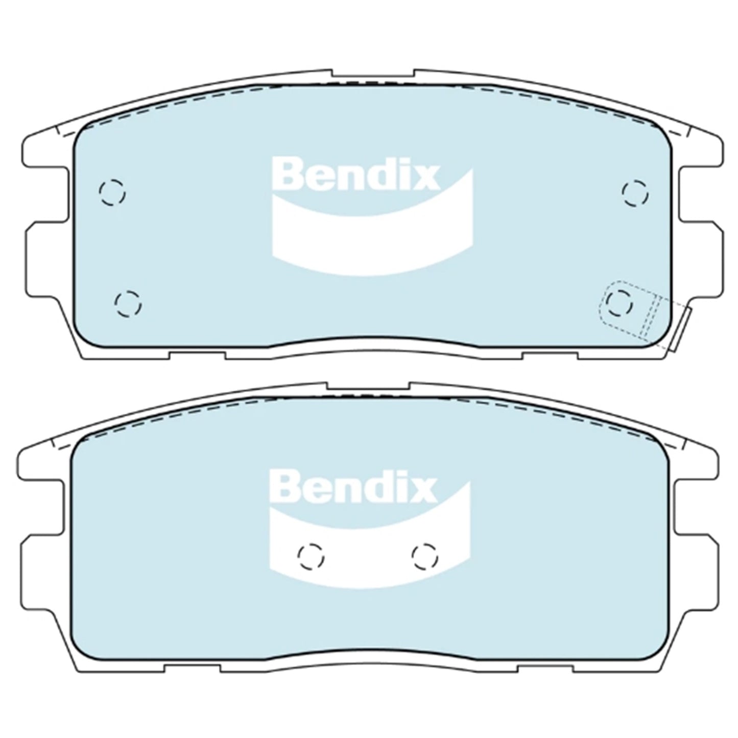 Set of 4 Rear Disc Brake Pads for BMW M6 E63 E64 (2005–2010)
