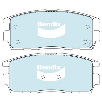 Set of 4 Rear Disc Brake Pads for BMW M6 E63 E64 (2005–2010)