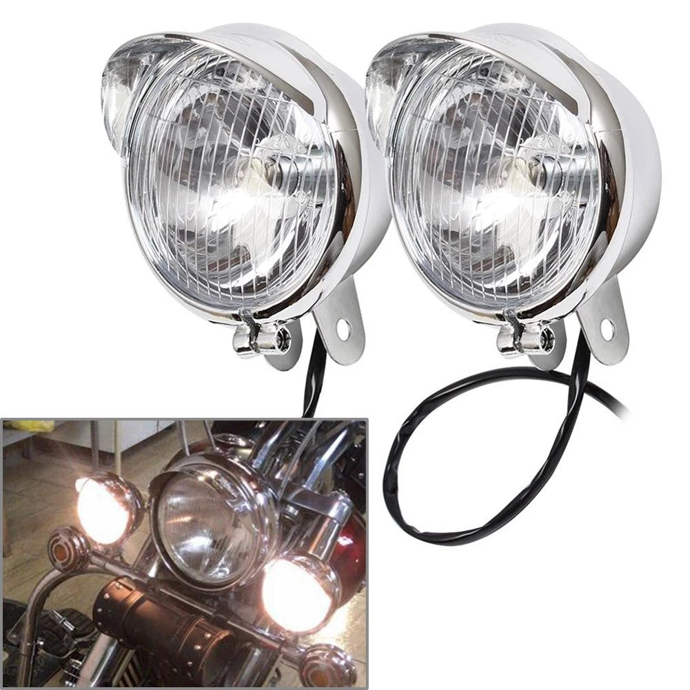 Passing Fog Lights for Kawasaki Vulcan VN 800 900 1500 1600 1700 2000 Chrome