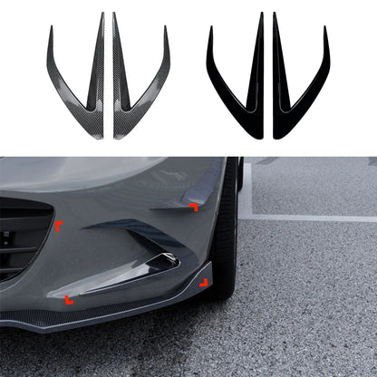 Front Bumper Side Vent Canards Splitter for Mazda MX-5 Miata ND (2016–2024)