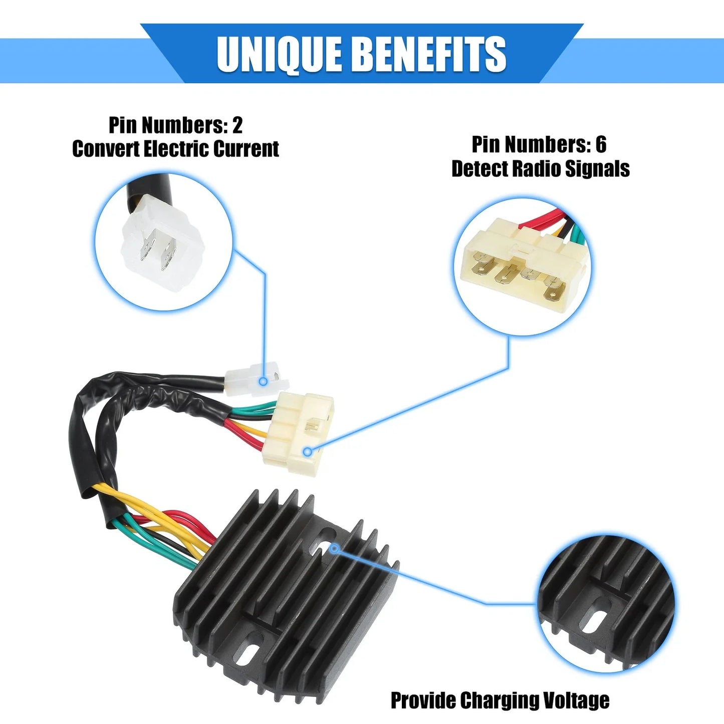 Rectifier Voltage Regulator for Honda GL1200 Goldwing (1985-1987)