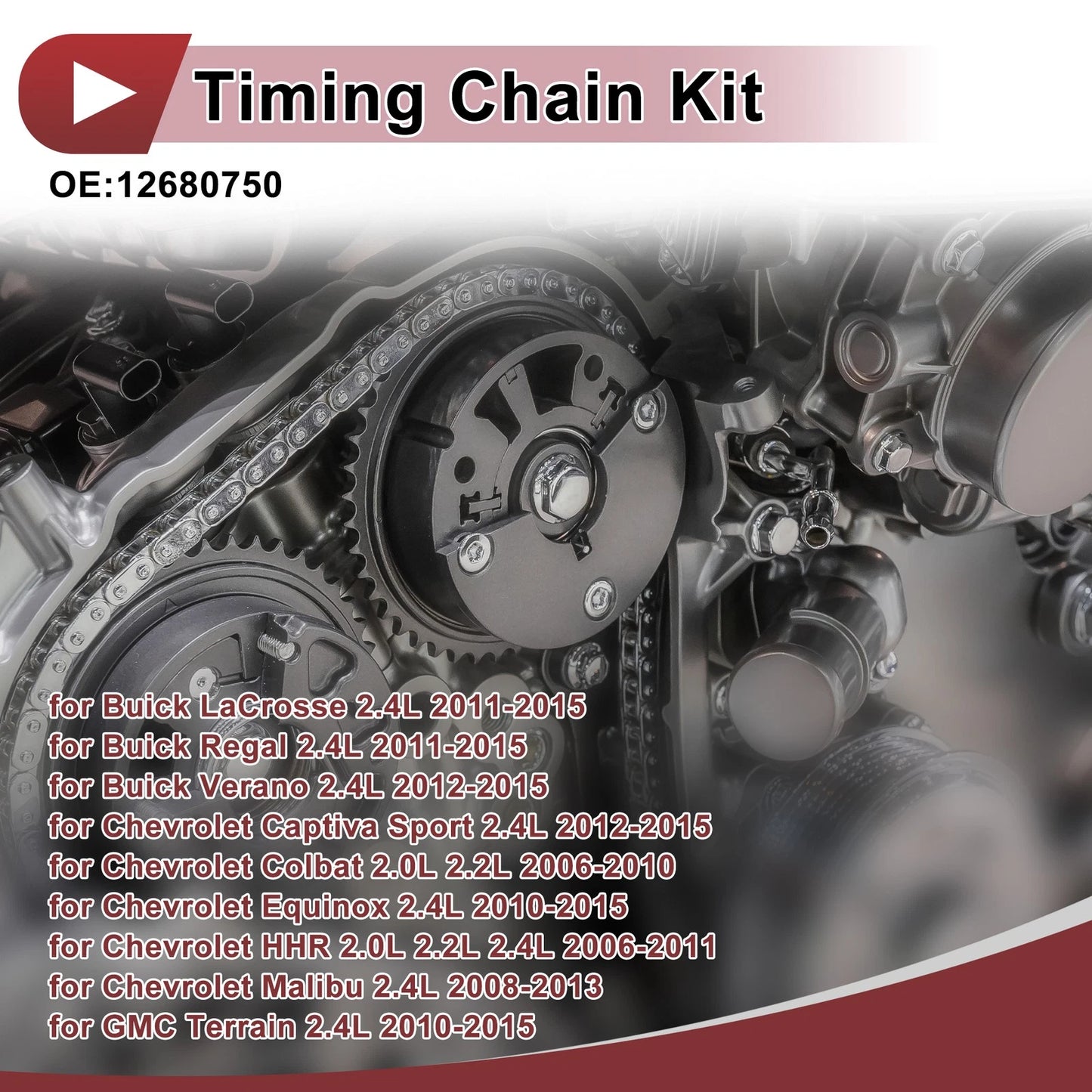 Timing Chain Kit No. 12680750 for Chevrolet Malibu Equinox Cobalt (2004–2012)