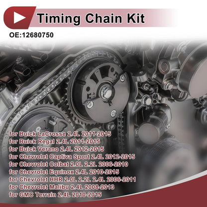 Timing Chain Kit No. 12680750 for Chevrolet Malibu Equinox Cobalt (2004–2012)