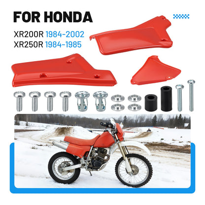 Set of 2 Side Panel Covers Red for Honda XR200R XR250R (1984–2002)