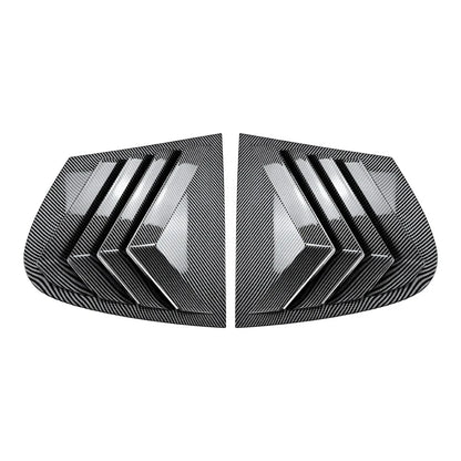 Carbon Look Rear Window Scoop Shutter Vent Covers for BMW 1Series (2005–2011)