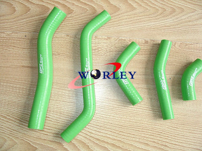Silicone Radiator Hose Kit for Kawasaki KXF450 KX450F (2006–2008) - Green