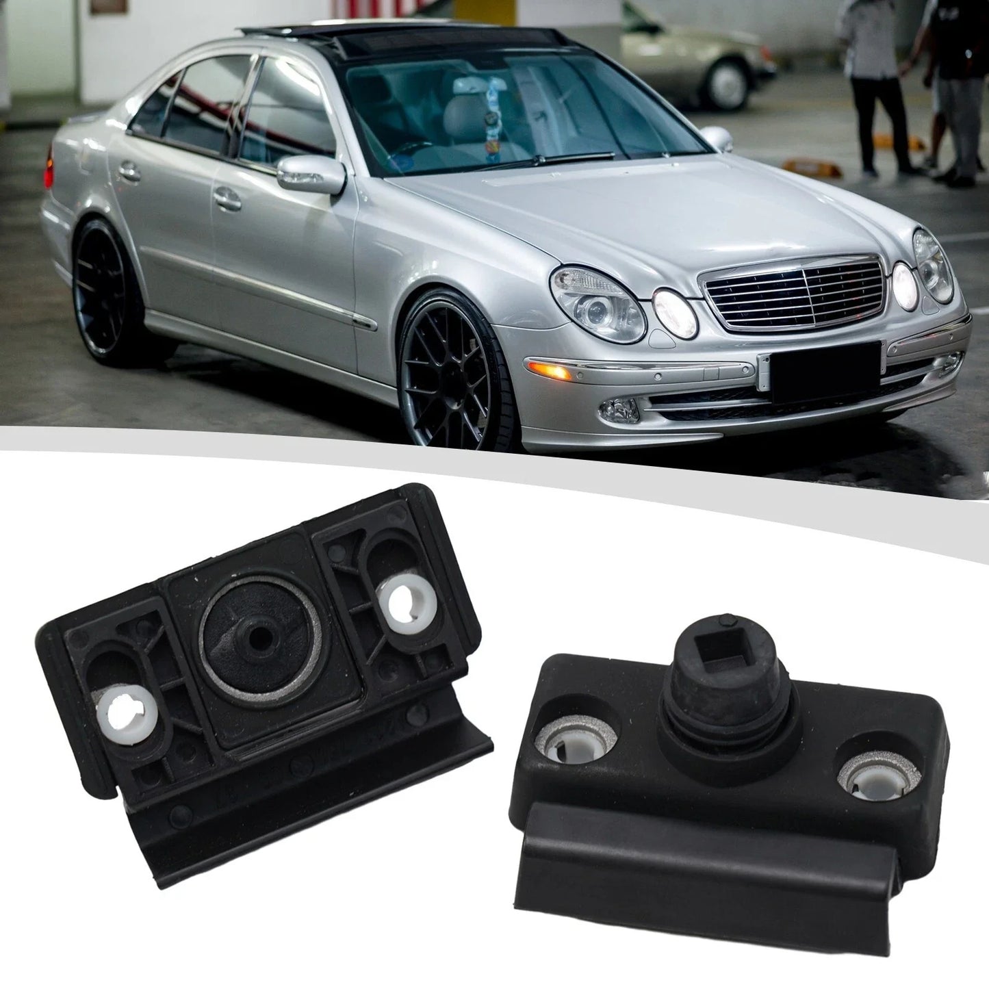 2 x Rear Bumper Stoppers for Mercedes E Class W211 (2002–2009)