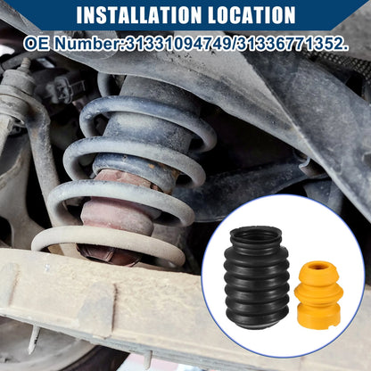 Set of 1 Strut Bumper Bump Stop w/ Dust Cover for BMW 1 Series M (2012–2019)