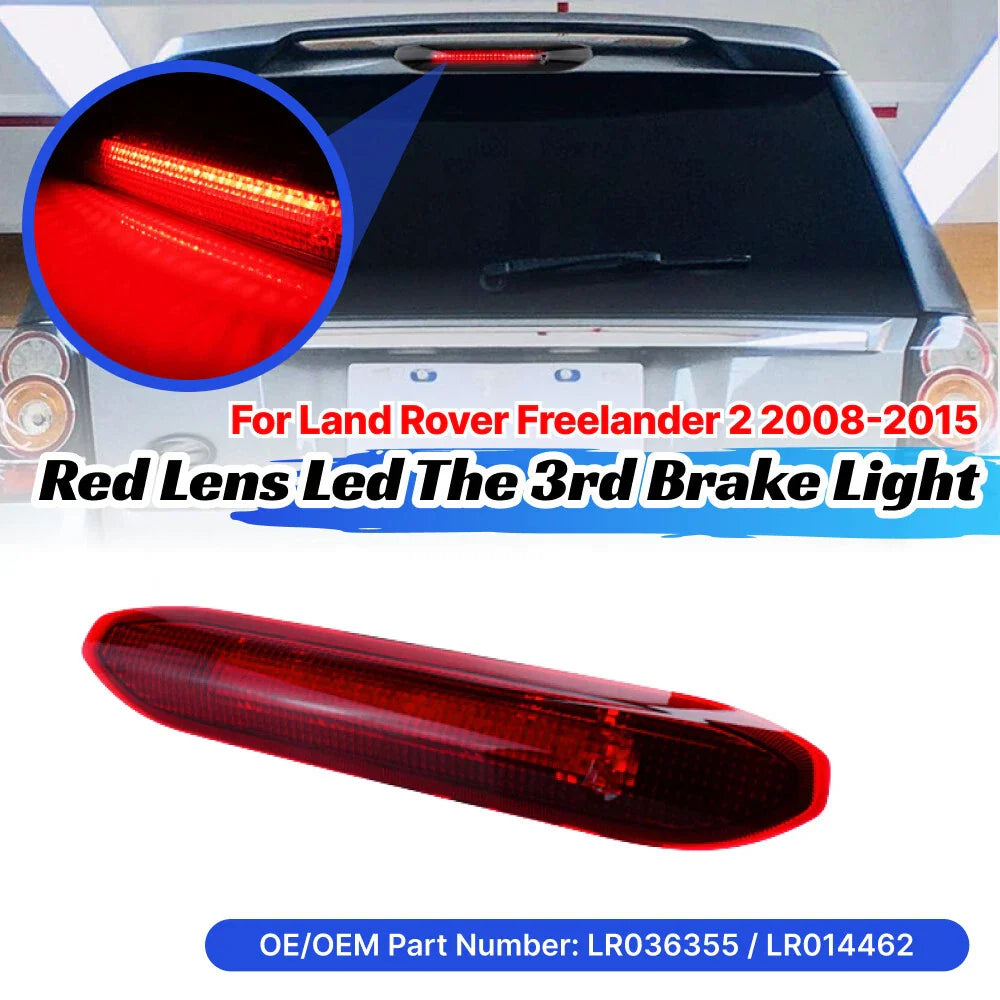 Red Lens LED Third Tail Center Brake Light Lamp for Land Rover LR2 (2008–2015)